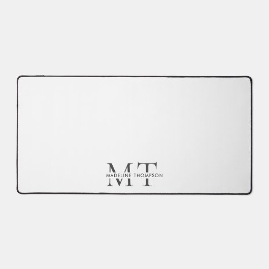 Modern Typography Monogram Black Grey (Recto)