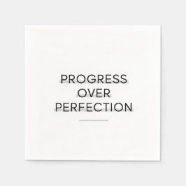 Modern typography progress over perfection text servet