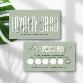 Modern typography script reward  klantenkaartje