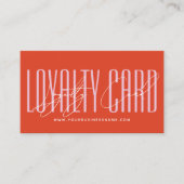 Modern typography script reward  klantenkaartje (Voorkant)