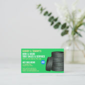 Modern Tyre Services  Visitekaartje (Staand voorkant)