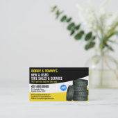 Modern Tyre Services  Visitekaartje (Staand voorkant)