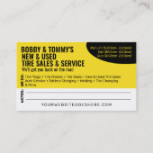 Modern Tyre Services  Visitekaartje (Achterkant)