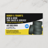 Modern Tyre Services  Visitekaartje (Voorkant)