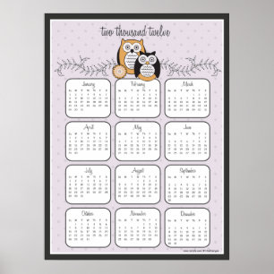 Modern Uilen 2012 Kalender Poster