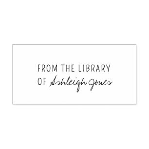 Modern Uit De Bibliotheek Van Eenvoudig Schrift Zelfinktende Stempel