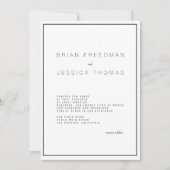 Modern Unica Wedding Invitation Kaart (Voorkant)