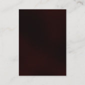 Modern uniek bruin rood professioneel monogram visitekaartje (Achterkant)