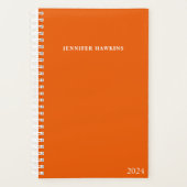 Modern Uniek Sinaasappel Zakelijk Persoonlijk Weke Planner (Voorkant)
