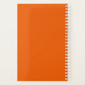 Modern Uniek Sinaasappel Zakelijk Persoonlijk Weke Planner (Achterkant)