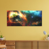 Modern Universe Sky Star Cosmos Canvas Afdruk (Insitu (Woonkamer))