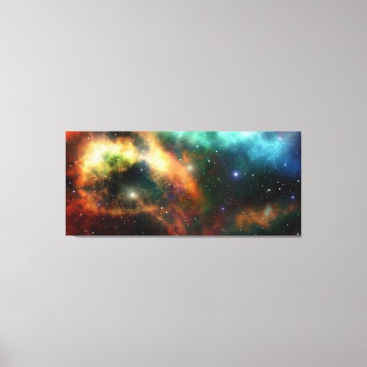 Modern Universe Sky Star Cosmos Canvas Afdruk (Voorkant)