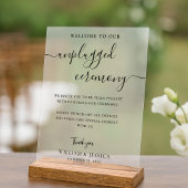 Modern Unplugged Ceremony Wedding