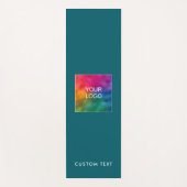 Modern Upload Company Logo Custom Text Monogram Yogamat (Voorkant)