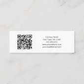 Modern Urban Design Consultant QR code Mini Visitekaartje (Achterkant)