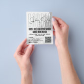 Modern urban style barber shop Flyer (Hand)