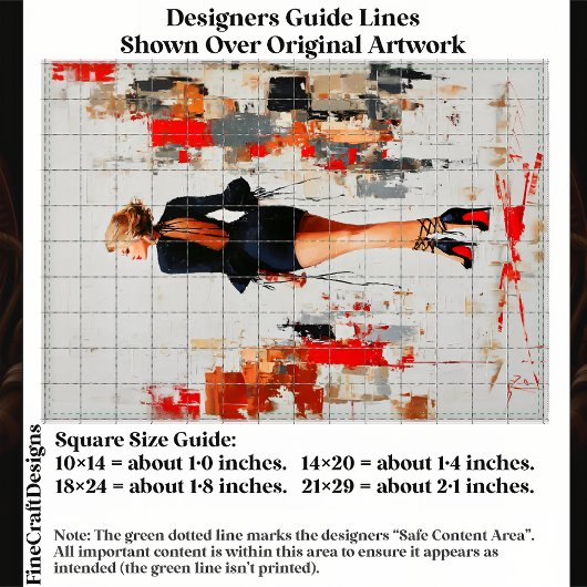 Modern Urban Woman, Red Sole Heels EL3L Decoupage Tissuepapier