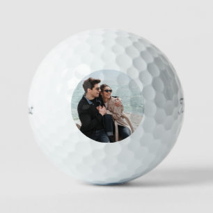 Modern Uw gezicht Groomsman golfbal, grappig idee Golfballen