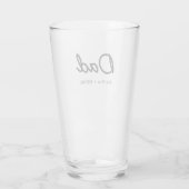 Modern Vader | Namen Kinderen Vaderdag Script Glas (Achterkant)