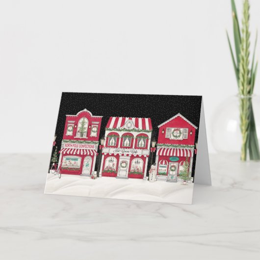 Modern vakantiedorp wenskaart kaart (Voorkant)