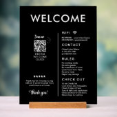 Modern vakantiehuis Welkom Acryl Bord (Neutraal)