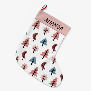 Modern Vakantiepatroon - Cookie Cutter Name Grote Kerstsok