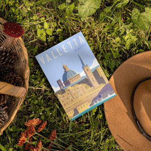 Modern Valletta malta Travel Briefkaart