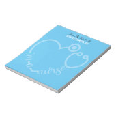 Modern van de bureau van de verpleegster Stethosco Notitieblok (Gedraaid)