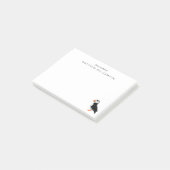 Modern van de bureau van Puffin Bird Post-it® Notes (Schuin)