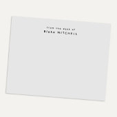 Modern van het bureau van monogram grijs briefpapi notitieblok