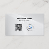 Modern Van Rental | Zilver Visitekaartje (Achterkant)