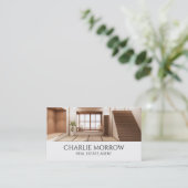 Modern vastgoed visitekaartje (Staand voorkant)