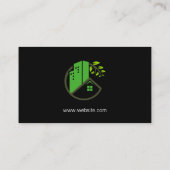 Modern Vastgoedpictogram Visitekaartje (Achterkant)