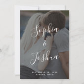 Modern Vellum look Save the Date Card Kaart (Voorkant)