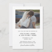 Modern Vellum look Save the Date Card Kaart (Achterkant)