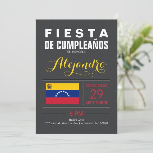 Modern: Venezuela Kaart (Staand voorkant)