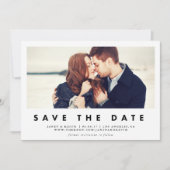 Modern venster De datumfotokaart opslaan Save The Date (Voorkant)