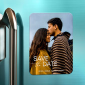 Modern verloving save the date huwelijksgunsten magneet