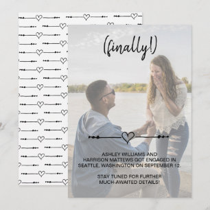 Modern Verloving voor hartverwarmingstoestellen Save The Date