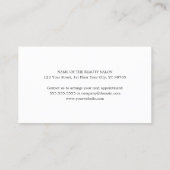 Modern Verse Colorful Beauty Salon Loyalty (Achterkant)