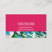 Modern verticaal Visitekaartje (Achterkant)