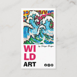 Modern verticaal Visitekaartje