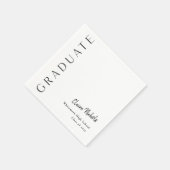 Modern Vertical Typography Afstuderen Servet (Hoek)