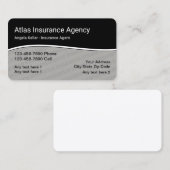Modern Verzekeringsagentschap Visitekaartje (Voorkant / Achterkant)