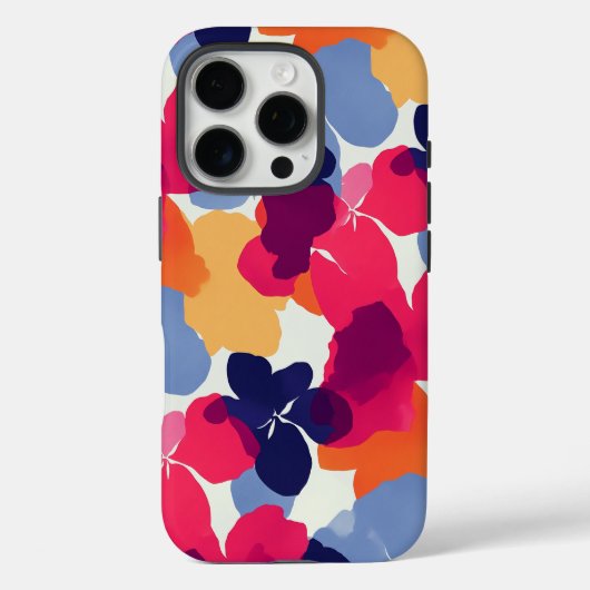 Modern vet bloemenpatroon Case-Mate iPhone case (Achterkant)