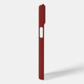 Modern vet diep rood aangepaste monogram Case-Mate iPhone case (Achterkant / Rechts)