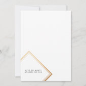 Modern vet geometrisch verlovingsfeest kaart (Achterkant)