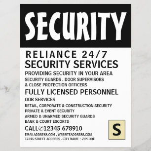 Modern Vet, het Personeel van de Veiligheid Advert Flyer