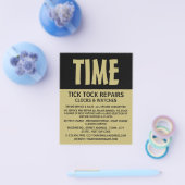 Modern vet, Horoloog Adverteren Flyer (Enkel)