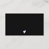 Modern vet lettertype blozen paarse orde dank u visitekaartje (Achterkant)